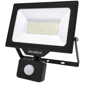 REFLECTOR LED DE 50W 5000LM IP65 CON SENSOR DE MOVIMIENTO
