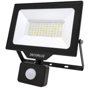 REFLECTOR LED DE 50W 5000LM IP65 CON SENSOR DE MOVIMIENTO