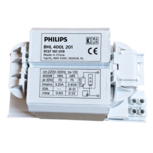 BALASTRO HALOGENURO METALICO DE 400W 220V PHILIPS